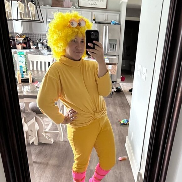 Cesar Masquerade | Bright Yellow Halloween Clown Wig - Picture 11 of 11